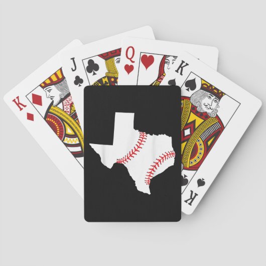 Texas Baseball Staat lustig Texas Baseball Spielkarten (Rückseite)