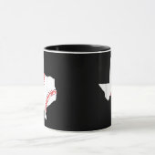Texas Baseball Staat lustig Texas Baseball Tasse (Zentrum)
