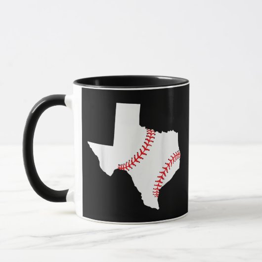 Texas Baseball Staat lustig Texas Baseball Tasse (Links)