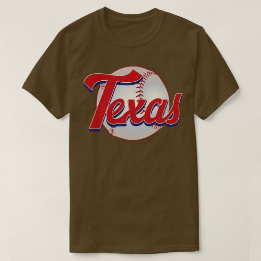 Texas Baseball Vintag Baseball Team-Geschenk T-Shirt (Design vorne)