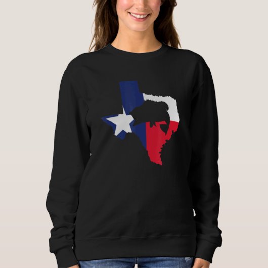 Texas Bass Fishing Sweatshirt (Vorderseite)