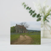 Texas Bauernhaus mit Bluebonnets Postkarte (Stehend Vorderseite)