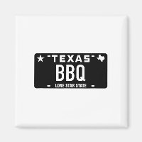 Texas BBQ Nummernschild Essen Fleisch Tx Austin Ge