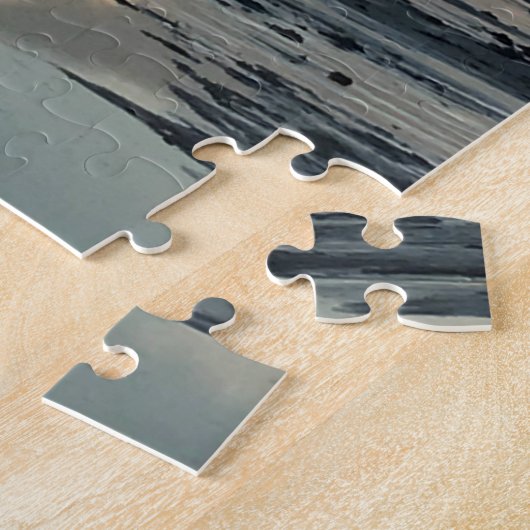 Texas Beach Sunrise, Verse aus Psalm 118:24 Puzzle (Seite)