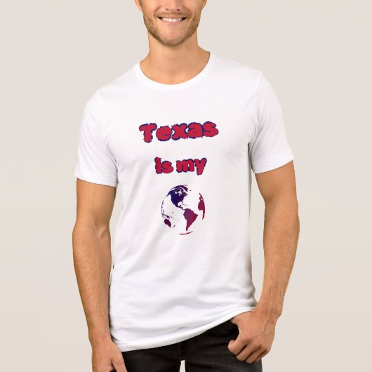 TEXAS,Bella+Leinwand Tri-Mix-T - Shirt (Vorderseite)