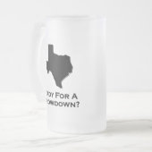Texas bereit für einen Durchbruch Mattglas Bierglas (Vorderseite Links)