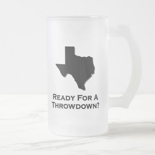 Texas bereit für einen Durchbruch Mattglas Bierglas (Rechts)