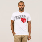 Texas-Bier Pong T - Shirt (Vorne ganz)