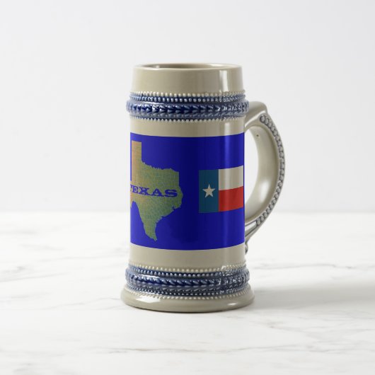 Texas-Bier Stein Bierglas (VorderseiteRechts)