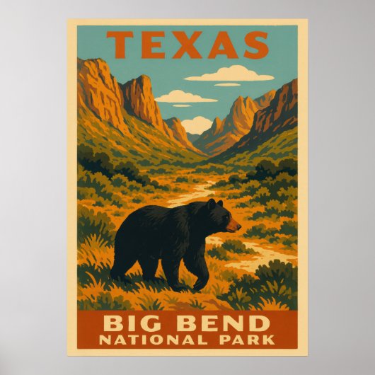 Texas Big Bend National Park V01 Poster (Vorne)