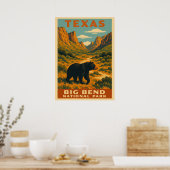 Texas Big Bend National Park V01 Poster (Küche)