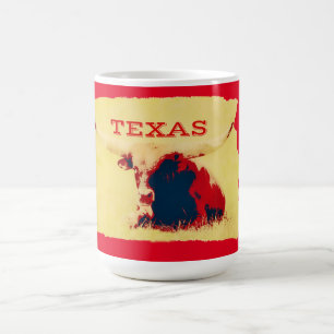 Texas Big Cow Retro Art Tasse Becher