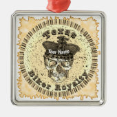 Texas Biker  Ornament Aus Metall (Vorne)