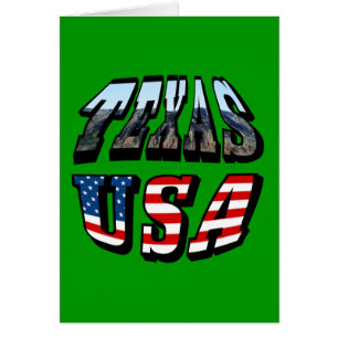 Texas Bild und Flag Text