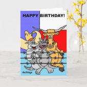 TEXAS BIRTHDAY CARD KARTE (Gelbe Blume)