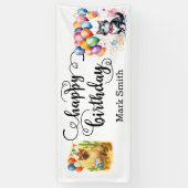 Texas Birthday Themed for Cat Lovers  Banner (Vertikal)