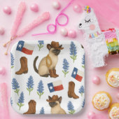 Texas Birthday Themed for Cat Lovers  Pappteller (Party)