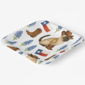 Texas Birthday Themed for Cat Lovers  Pappteller (Gewinkelt)