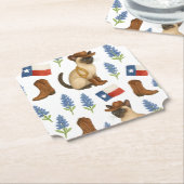 Texas Birthday Themed for Cat Lovers  Untersetzer (angewinkelt)