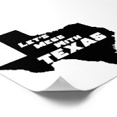 Texas Black Poster (Ecke)