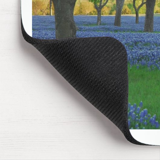 Texas-Blau-Mützen Mousepad (Ecke)