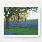 Texas-Blau-Mützen Mousepad (Vorne)
