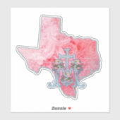 TEXAS BLESSEED JUNGFRAU MARY RELIGIOUS MARIAN CROS AUFKLEBER (Blatt)