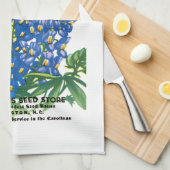 Texas Blue-Bonnet-Saatgutverpackung Geschirrtuch (Viertel Falte)
