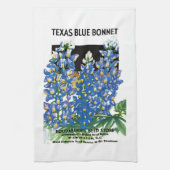 Texas Blue-Bonnet-Saatgutverpackung Geschirrtuch (Vertikal)