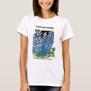 Texas Blue Bonnet Saatpacketikett T-Shirt