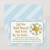 Texas Blue Gold Baby Dusche bringen eine Reserveka Einladung (Vorne/Hinten)