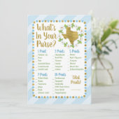 Texas Blue Gold Was ist in deinem Purse Shower Gam (Stehend Vorderseite)