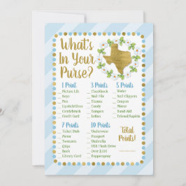 Texas Blue Gold Was ist in deinem Purse Shower Gam