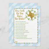Texas Blue wie gut kennen Sie das Bride-Spiel Einladung (Vorne/Hinten)