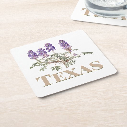 Texas Bluebonnet 2 Rechteckiger Pappuntersetzer (angewinkelt)