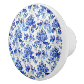 Texas Bluebonnet Blue Wildblume Blumenmuster Keramikknauf (Rechts)