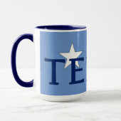 Texas Bluebonnet Blume auf Blue Tasse (Links)
