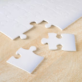 Texas Bluebonnet Blume auf Weiß mit Grafik Puzzle (Seite)