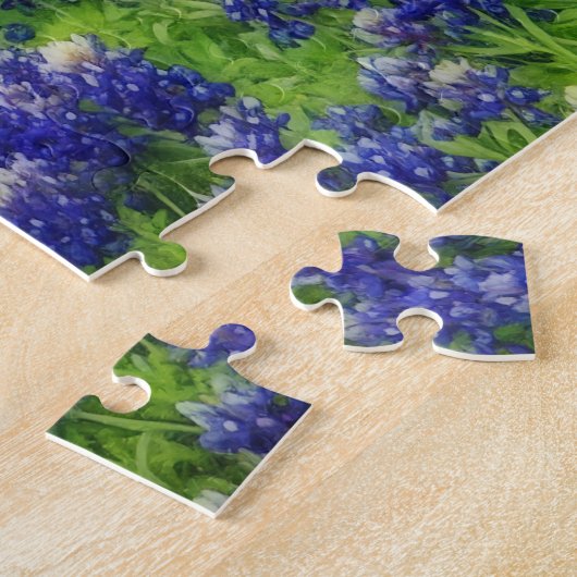Texas Bluebonnet Blume Country Fence Art Puzzle (Seite)