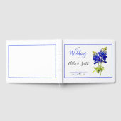 Texas Bluebonnet Blume, Moderne Hochzeit Gästebuch (Voll)