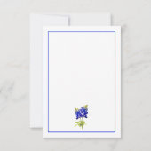 Texas Bluebonnet Blume, Moderne Hochzeit Vielen Da Dankeskarte (Rückseite)