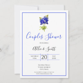 Texas Bluebonnet Blume, Moderne Hochzeiten, Paare Einladung