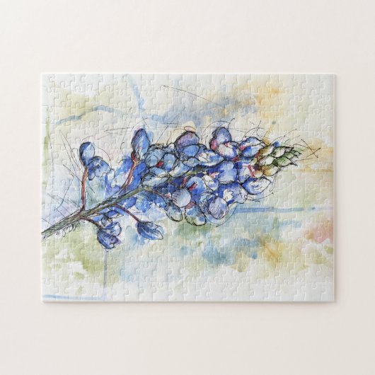 Texas Bluebonnet Blume Puzzle (Horizontal)