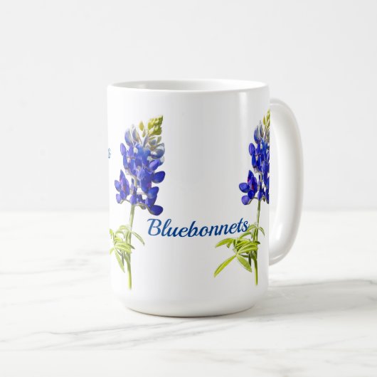 Texas Bluebonnet Blume Tasse (VorderseiteRechts)