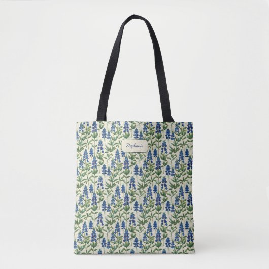 Texas Bluebonnet-Blumen-Lupine Tasche (Vorderseite)