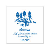 Texas Bluebonnet Botanical Permastempel (Design)