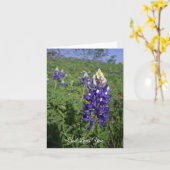 Texas Bluebonnet Christlich John 3:16 Blank Inside Karte (Gelbe Blume)