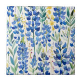 Texas Bluebonnet Floral Wiederholung Fliese (Vorderseite)