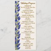 Texas Bluebonnet Florales Hochzeitsprogramm Programm (Vorderseite)
