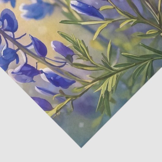 Texas Bluebonnet Geschenktüte Seidenpapier (Detail)